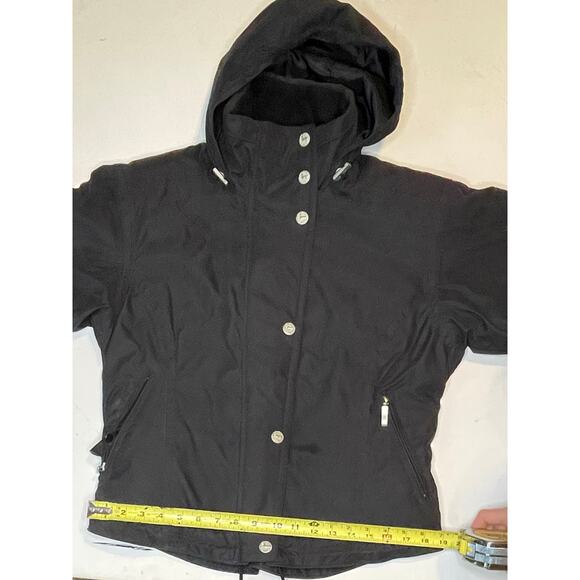 Obermeyer Northern Lights Igloo Ski Jacket Women’s 6 Black Retro Y2K Snowwear - Picture 5 of 11